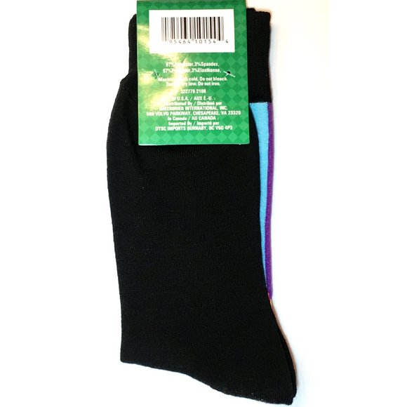 *3/$15 Mens Gold at the End of the Rainbow Lucky St. Paddys Day Socks - Picture 2 of 4